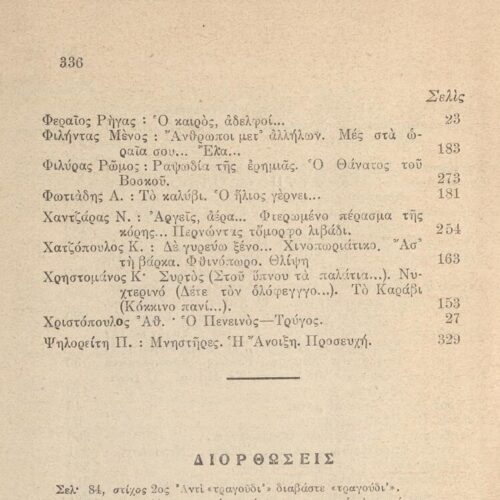 21 x 15 εκ. 336 σ. + 1 ένθετο, όπου στη σ. [1] σελίδα τίτλου με κτητορική σφραγ�